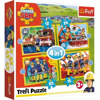 puzzle 4w1 strażak sam