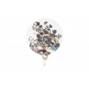 Balon przeźroczysty z konfetti