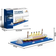 Klocki plastik Statek Titanic 450 elem.