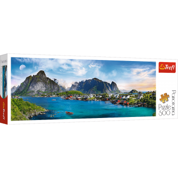 Puzzle 500 elem. Panorama archipelag Lofoty