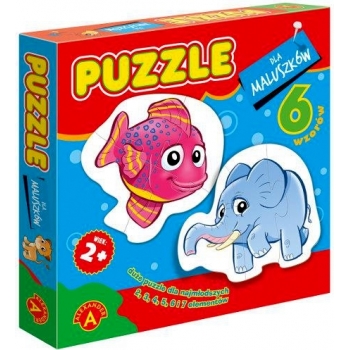 Puzzle dla maluszka 2+ Alexander rybka i sloń