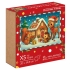 Puzzle 50 elem. drewniane Swiąteczne domek