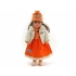 Lalka stylowa 60cm ubranko pomarańczowe