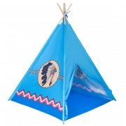 Namiot Wigwam dla małych indian niebieski