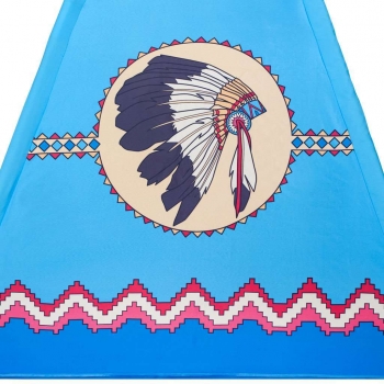 Namiot Wigwam dla małych indian niebieski