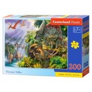 Puzzle 200 elem. dinozaury