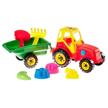 Komplet do piasku Traktor 206 z akcesoriami