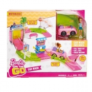 Barbie Myjnia samochodowa zestaw + Lalka