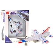 Samolot bojowy 1:180 biały F16