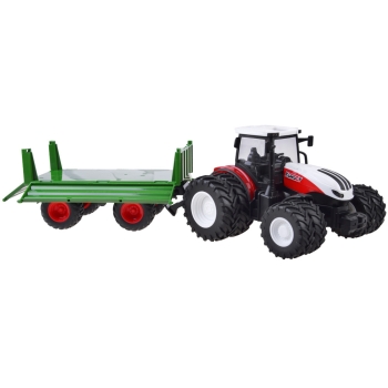 Traktor z przyczepą + światło zdalnie sterowany RC