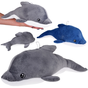 Maskotka Delfin szary 37cm