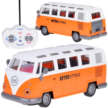 Autobus podświetlony RETRO CITY BUS na pilota RC