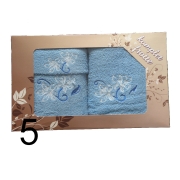 Komplet ręczników FINEZJA 3 szt niebieski