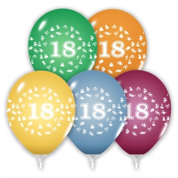 Balony 18 urodziny mix