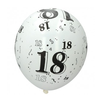 Balon lateksowy na 18 urodziny